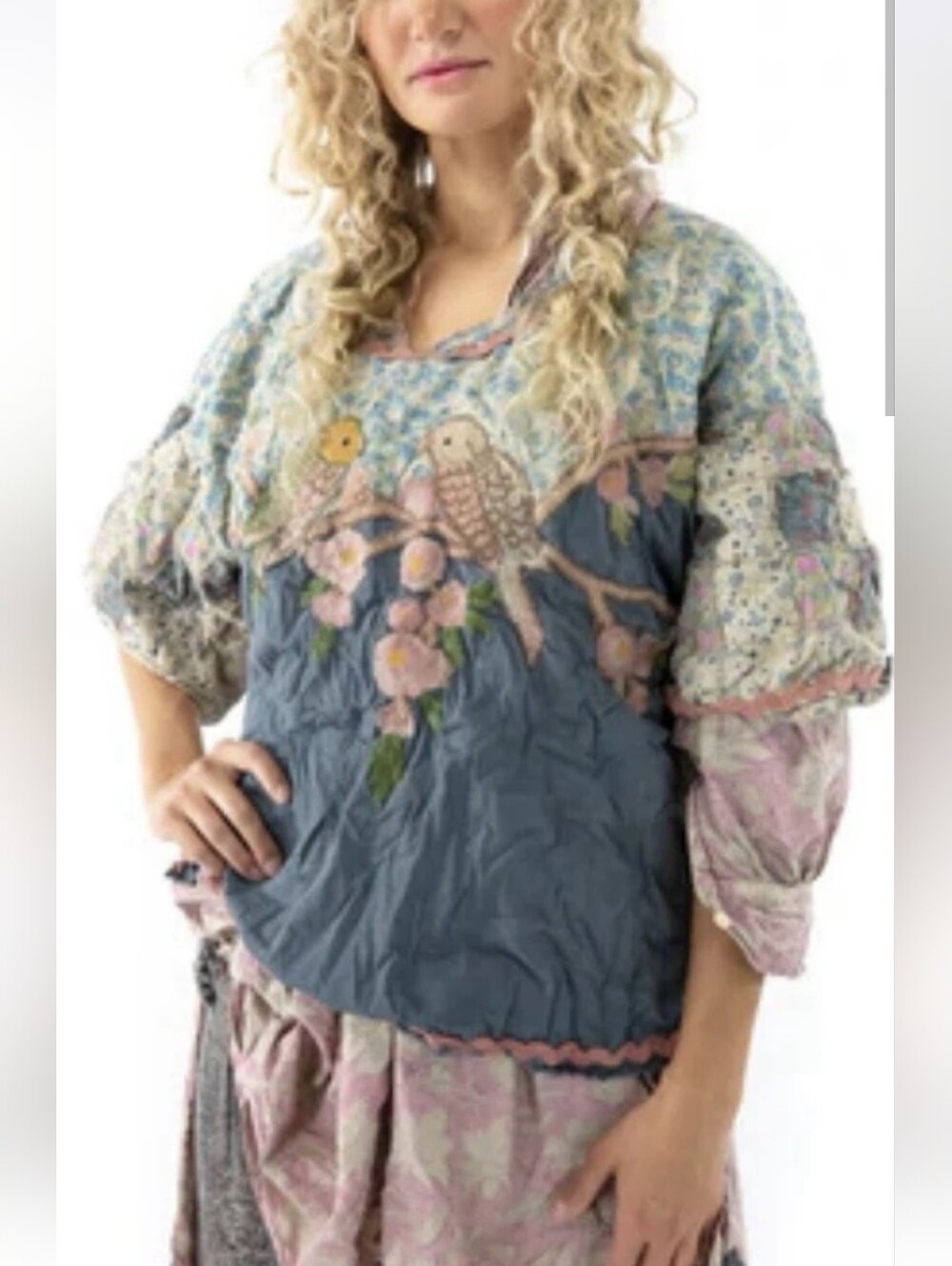 NWT Magnolia Pearl Matilda Parakeet Top